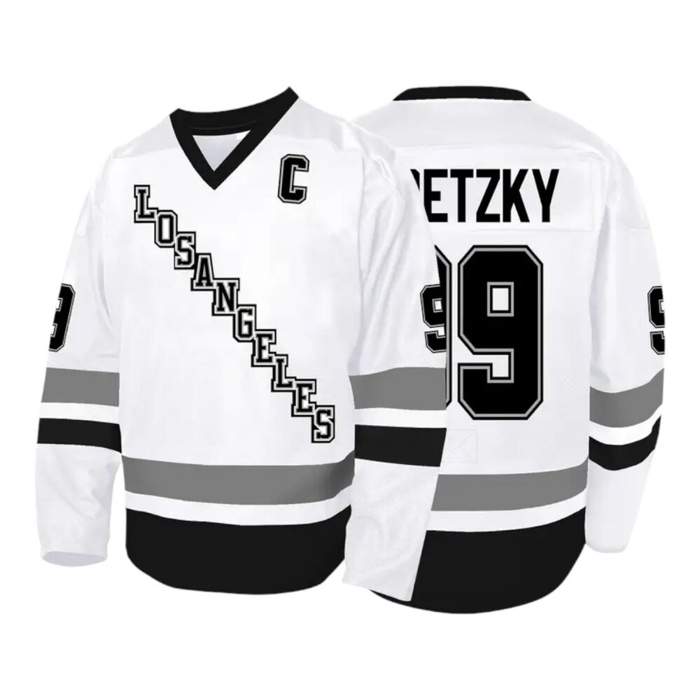 Los Angeles Kings Wayne Gretzky Stitched Hockey Jersey WHITE